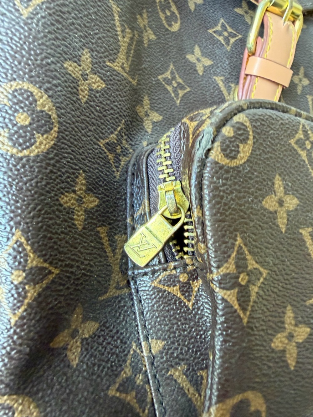 Louis Vuitton Brown Monogram Canvas Backpack with Vachetta Trim - Picture 3 of 16